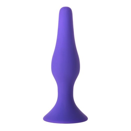 Anal plug, silicone, purple color, 12.5 cm-2