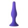Anal plug, silicone, purple color, 12.5 cm