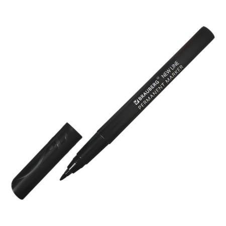 Markker permanent 2.0 mm Brauberg "New Line", Circle. Funder, black 152209-2