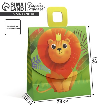 Gift package with a mold valve, packaging, “Lion”, 23 x 27 x 11.5 cm-2