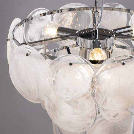 Suspended lamp Freya Fr5197pl-05ch Sophia, 470x470x735 mm, E14, 5x60W, color chromium-2