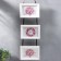 Triple photo frame on braid L-2 10x15 cm, white