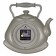 Wall clock for the kitchen "Classic. Teapot", silent, 27 x 28.5 cm, olive body with gold 108