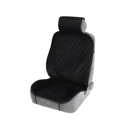 Caps on the seats, in front of+ass, velor, black, set 5 pcs-1