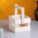 Wooden Kashpo 12 × 11 × 9 cm "odnushka light", two -string, natural give beautifully