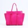 Bag Female Tout with zipper, pink color
