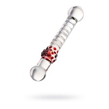 Sexus Glass bilateral phallimitator, glass, transparent, 22 cm