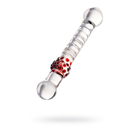 Sexus Glass bilateral phallimitator, glass, transparent, 22 cm