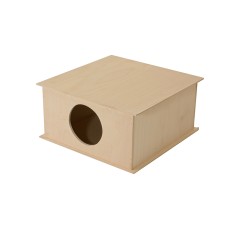 House for rodents parallelepiped, 30 x 30 x 18 cm, plywood