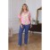 Female blouse, size 56, pink color