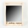 Mirror "Carved with a light steam" with a shelf 45x33 cm