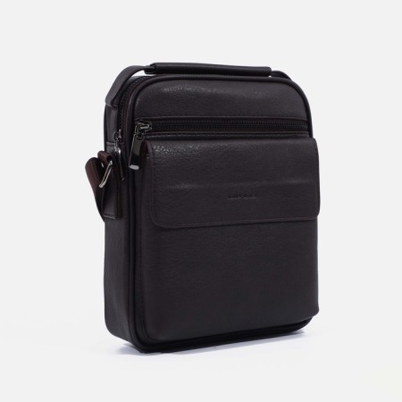 Male bag, terra Dever, brown color