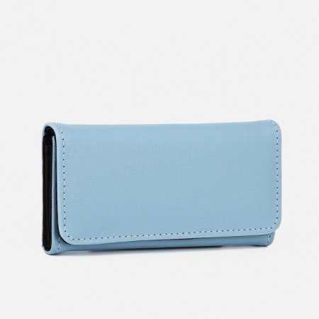 Women's wallet on magnet, blue color