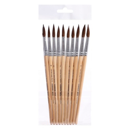 Squirrel Brush Round No. 9, handle tree-1