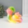 Piggy bank Ceramics "Colored snake with fluffy hairstyle" 10.5x13.9x12.3 cm