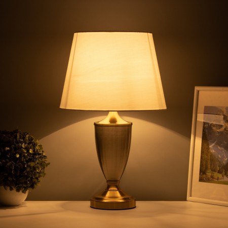 Traffic lamp with lampshade Risalux "Lori", E27, 40 W, Brass, 28 × 28 × 45.5 cm-3