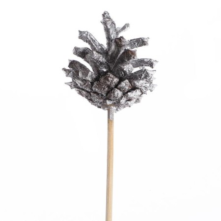New Year's decor "Bouquet of silver cones"-2