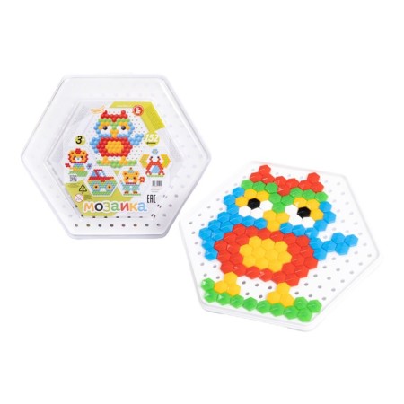 Mosaic hexagonal "owl", 152 elements