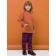 Sweatshirt for girls, height 86 cm, copper color