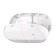 Double Dispenter for Tork Smartone toilet paper in mini-rolons, white color