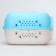 Carriage for animals is plastic, 47.5 x 33 x 31 cm, blue
