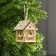 Christmas tree toy "House with a deer", from batteries, a glow of warm white