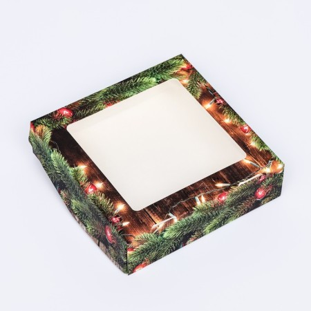 Folding box with the window "Lights", 15 x 15 x 4 cm-2