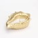 Candle "shell" in the candlestick of gypsum large, 17x11x5.5cm, gold