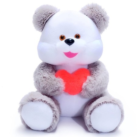 Soft toy "Bear", with a heart, mix