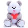 Soft toy "Bear", with a heart, mix