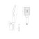 Shower headset Cersanit Ferro, 3 modes, hose 150 metal square, chrome