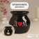 Aroma lamp ceramics "D ♥ M." Black 7.2x7.2x7.8 cm