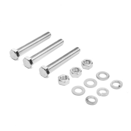 Bolt "Tundra Krep", with a hexagonal head, galvanized, Din933, M8x60 mm, 3 pcs
