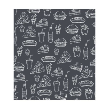 A set of napkins for setting the Fast Food table, rectangular, size 32x46 cm, 4 pcs-2