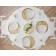 Plate "olives", d = 20 cm, white color with gold chaser