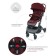 Stroller walking children's indigo trip, burgundy color