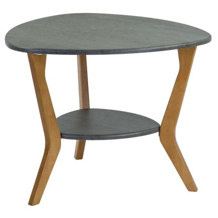 Commerce table Beautystyle 15, 650x650x510, Gray Concrete/Buke