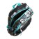 Youth backpack 43 x 29 x 18 cm, ergonomic back, Across 155, gray/turquoise 155-3