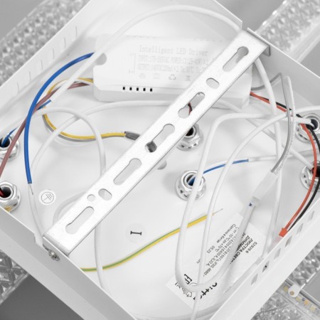 The chandelier is LED DIM. Losanga DU 3 REP. 78W White 68.5x32.5x12cm Ritter-11