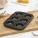 Baking uniform “Centure”, 27 × 18 × 3 cm, 6 cells, anti -stick coating, black color