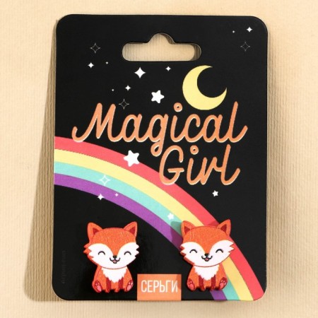 Серьги Magical Girl 6х9 см-4