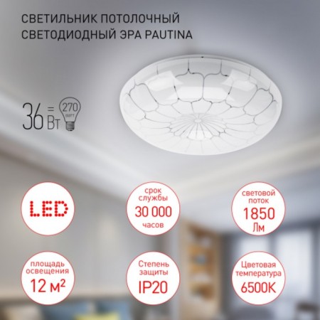 Lamp SPB-6-36-6.5K Pautina 36W 6500k 1850lm-2