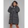 Coat insulated winter female, size 50, dark gray color