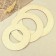 A set of basics for the macram "Circle", D = 20/25/30 × 0.3 cm, 3 pcs