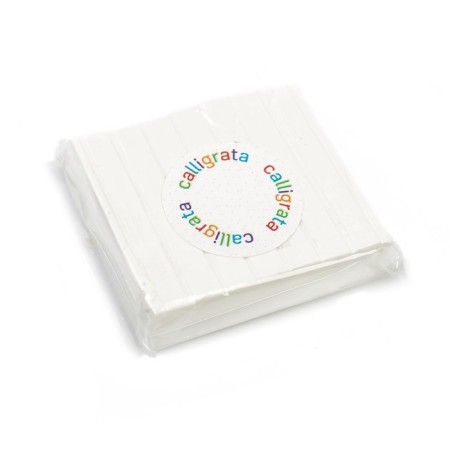 Polymer clay Calligrata, 50 g, white color-2