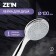 Shower watering can Zein Z0012, 1 mode, medium, d = 100 mm, plastic, chromium color