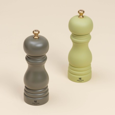 Set of mills for spices SL Home "Olive Grove", 2 pcs, 17 cm, olive color-1