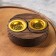 Stand for incense powder and cones "Yin-Yang", wood, 3.5x13.5 cm
