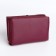 Women's wallet on the button, purple color