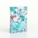Women's wallet on the button, turquoise color